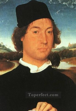 Hans Memling Painting - Portrait of a Young Man 1480 Netherlandish Hans Memling